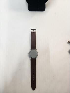 RUTOO Women's Brown Leopard Print Watch with Rhinestone Bezel